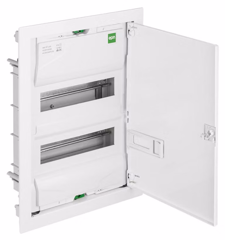 Elektro-Plast | Quadro Da Incasso MSF RP 2x12 - Bianco - IP30 - Struttura Modulare - Costruzione In Acciaio