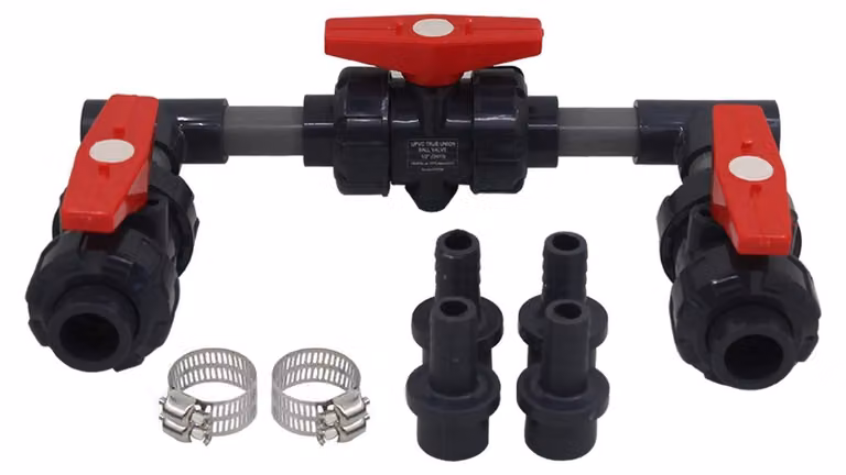 Kit di bypass per riscaldamento piscina con opzione solare