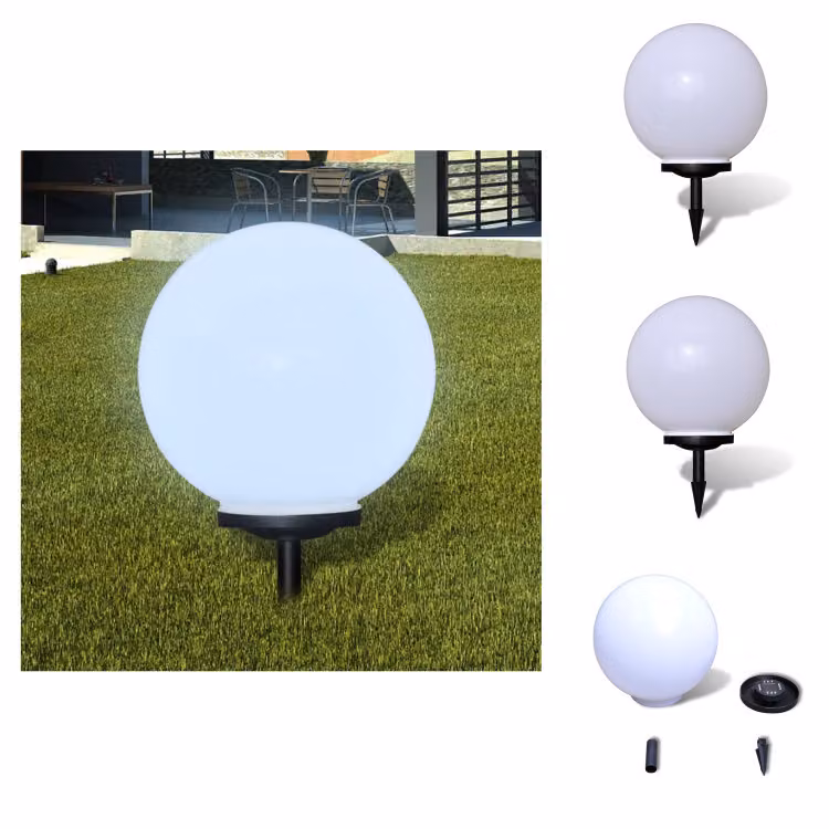 vidaXL Luce di percorso LED 40 cm con picchetto a terra - Illuminazione esterna