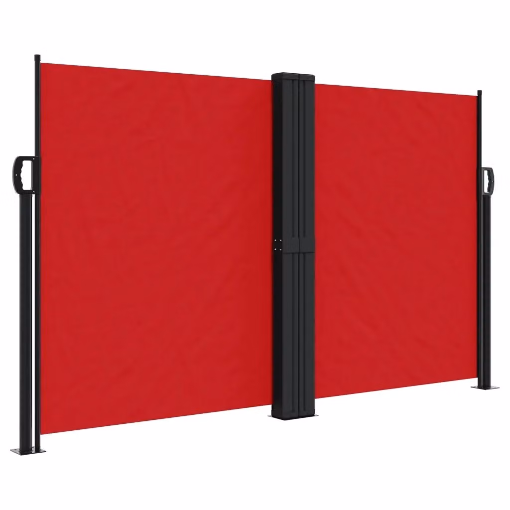 Tenda laterale retrattile da giardino DESIGN IN in poliestere rossa con struttura in acciaio e alluminio L: 1200 cm, H: 140 cm – 2
