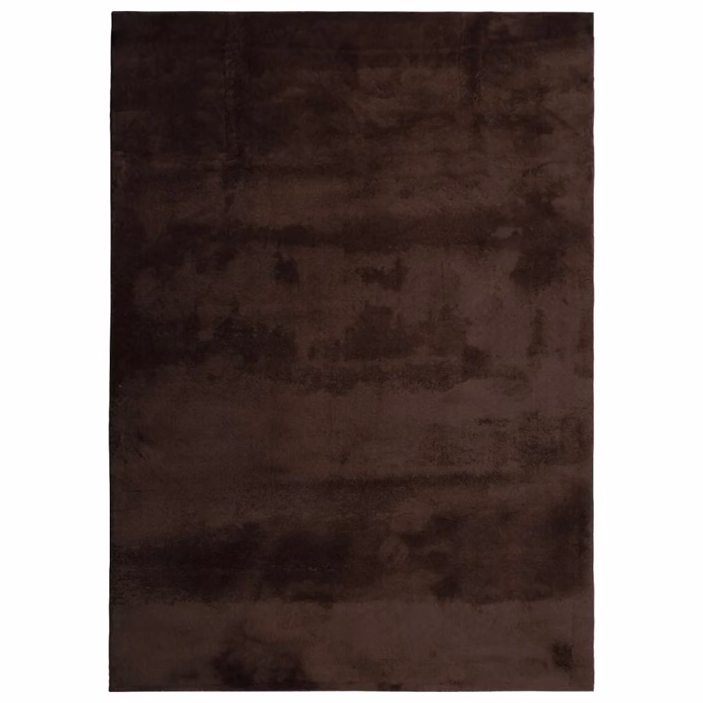 Tappeto moderno vidaXL HUARTE Marrone in poliestere, lavabile e antiscivolo, L: 340 cm x P: 240 cm – 2