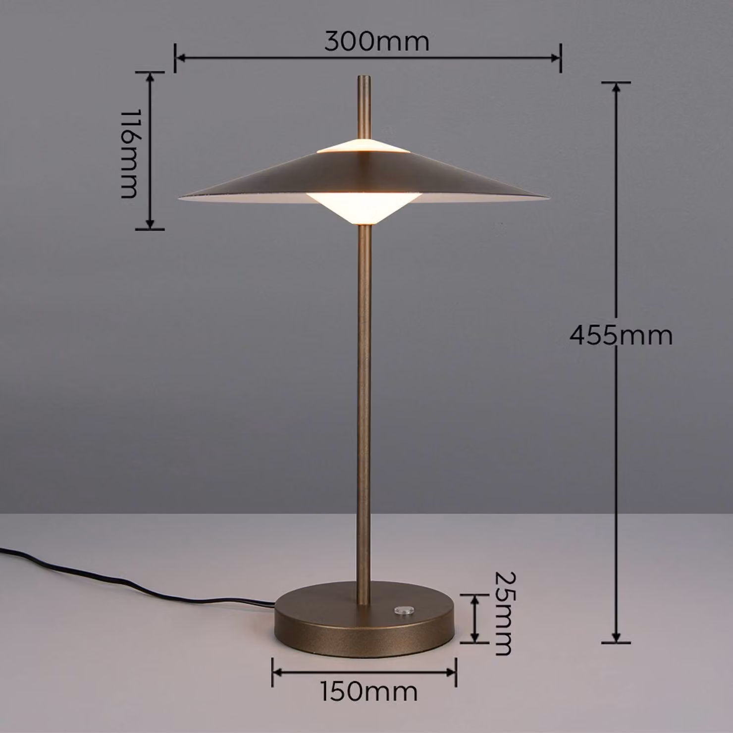 Trio Lighting Lampada da terra a LED Amalo, dimmerabile, Alluminio / Grigio / Zincato, Soggiorno / Sala da pranzo, Metallo, Moderno, Lampada LED da terra
