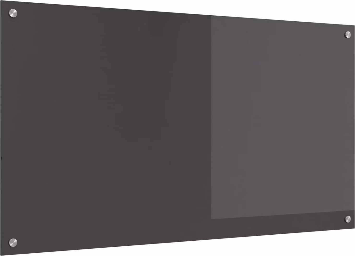 Schienale da cucina Grigio scuro 110 x 60 cm vetro temperato