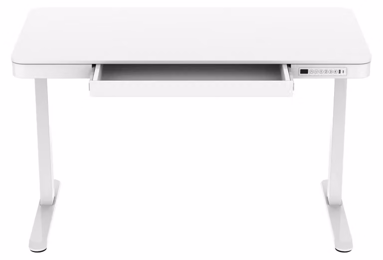 Scrivania regolabile in altezza Lykke 120x60 cm Polar, bianca