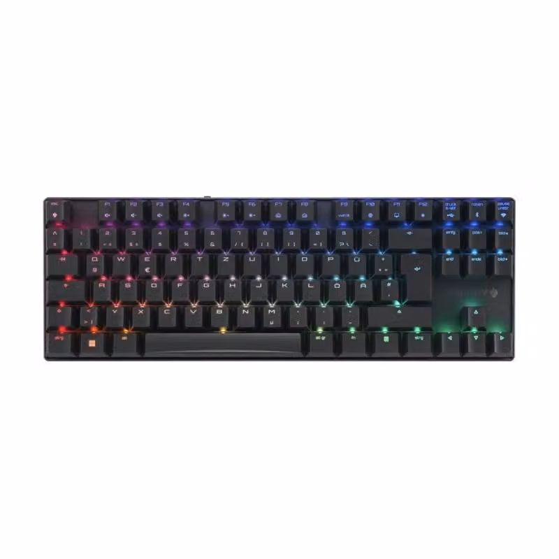 Tastiera Gaming Meccanica Cherry MX 8.2 TKL Wireless RGB con Bluetooth, Layout QWERTZ Tedesco, Nero – 2