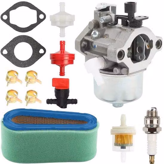 Kit per decespugliatore a motore, completo di filtro dell'aria e del carburante - Motore a 4 tempi - Kit di guarnizioni - Adatto per motori Briggs & Stratton - Include pezzi di ricambio