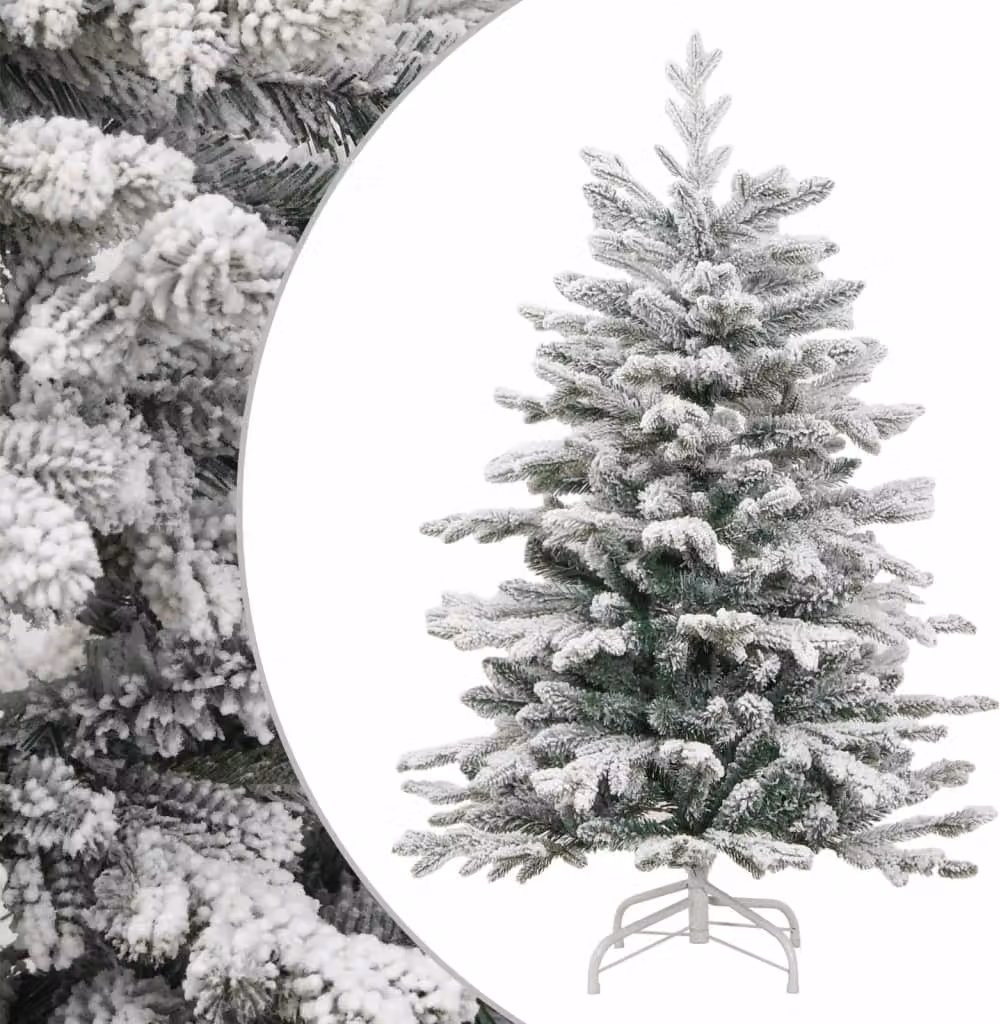 Maison Exclusive - Albero di Natale artificiale, pieghevole, con neve, altezza 150 cm