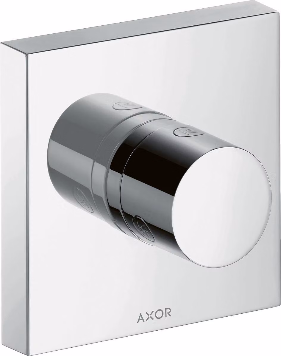 hansgrohe AXOR Starck ShowerSolutions Trio/ Quattro 120/120 ShowerSolutions Vanne d'arrêt et de commutation encastrée, 10932000, 10932000