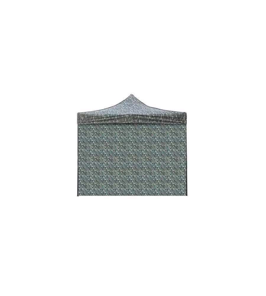 Telo laterale 3x2m militare impermeabile con porta avvolgibile per gazebo richiudibile 3x3mt