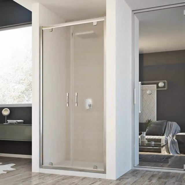 Porta Doccia 90CM H198 Stampato C mod. Cristal 2 Ante