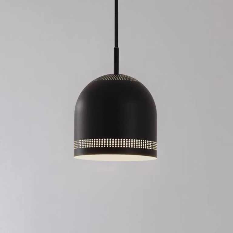 Lampada a sospensione Oura NOLA, dimmerabile, Nero, Soggiorno / Sala da pranzo, Metallo, Scandinavo, Lampada a sospensione