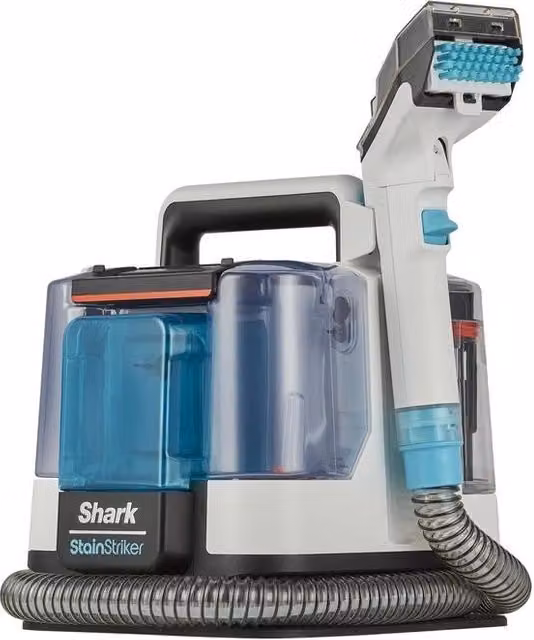 Aspirapolvere Smacchiatore Portatile Shark StainStriker PX200EUT, Potenza 450W, Colore Bianco e Blu, Capacità 1,25 L – 2