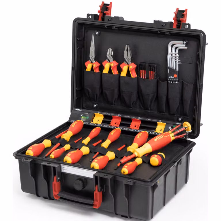 Wiha 9300-70402 Valigetta portautensili Basic Set L elettrico 39 pezzi.