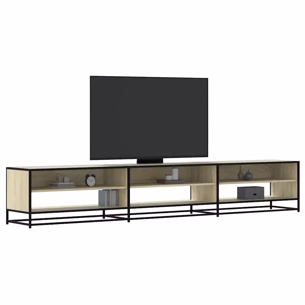 Mobile per TV vidaXL in Rovere Sonoma e Metallo, Marrone, L 270 x P 40 x H 46 cm