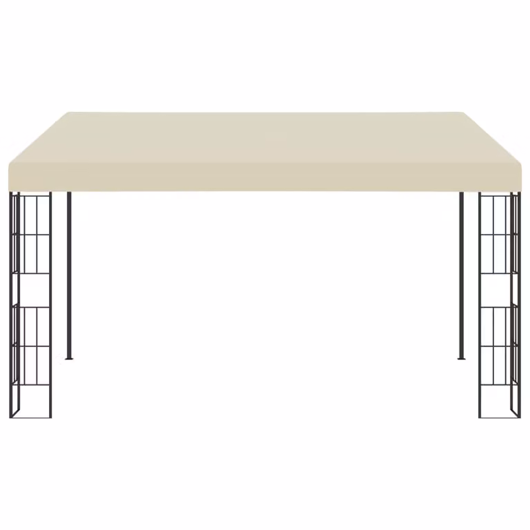 vidaXL Padiglione a muro 3x4 m tessuto crema