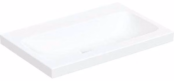 Geberit iCon Light lavabo à poser, 75 cm x 48 cm, sans trou pour robinet, sans trop-plein,501848, 501.848.00.7, 501.848.00.7