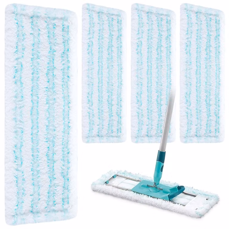 4 rivestimenti di ricambio per mop Leifheit Profi XL Micro Duo/Cotone Plus