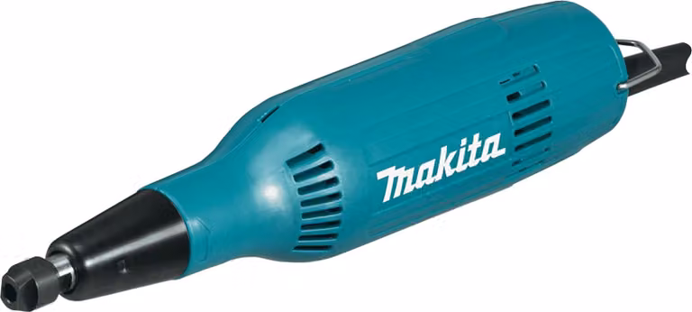 Makita GD0603 Smerigliatrice diritta 6 mm 240 Watt con accessori 2 punte abrasive