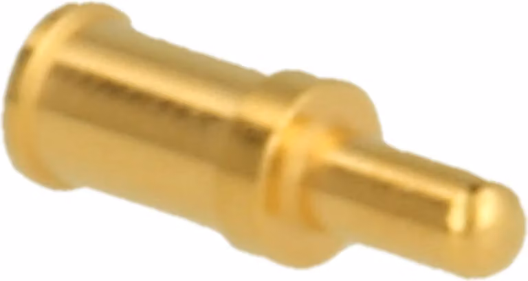 HARTING Yellok - Contatto a crimpare Perno di contatto (M) 4 mm² AWG12 oro, 1 pezzo Materiale: lega di rame - 1 pezzo
