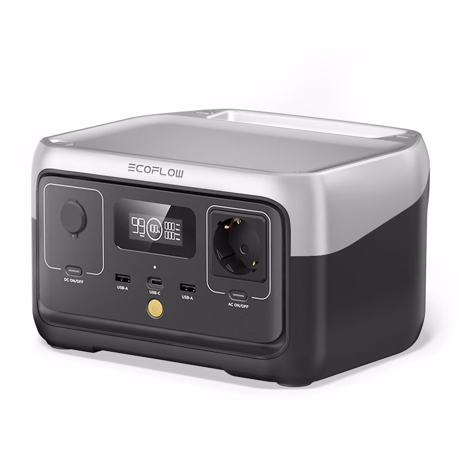 ECOFLOW Centrale Elettrica Portatile RIVER 2 batteria LiFeP04 da 256 Wh ricarica rapida in 1 ora, uscita fino a 600 W