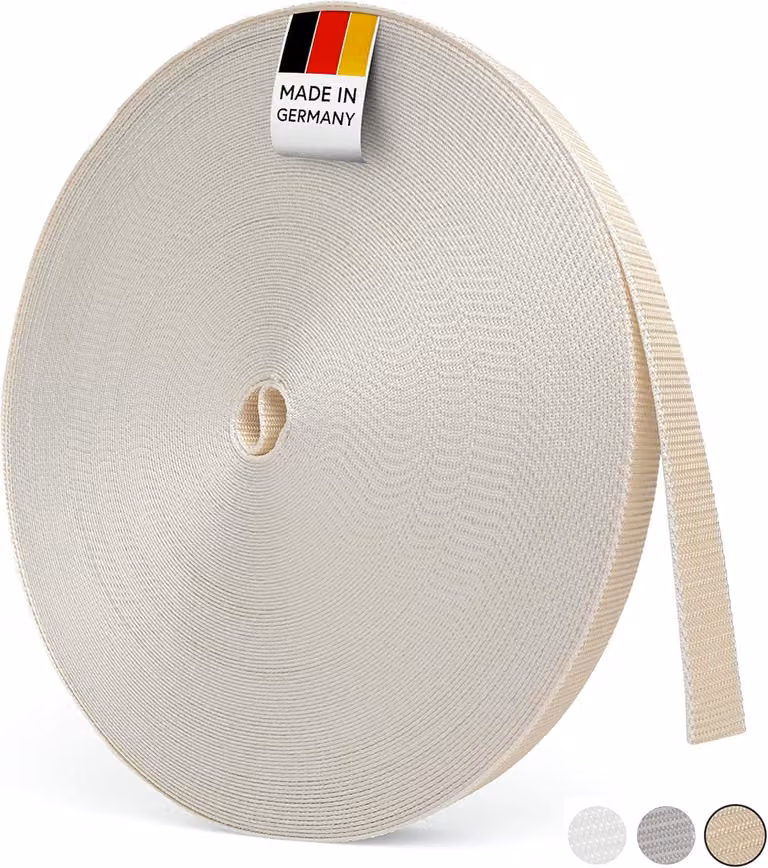 Corda per avvolgibili, 50 metri, disponibile nelle misure 14 mm, 18 mm, 20 mm e 23 mm, nei colori grigio e bianco, adatta per avvolgibili