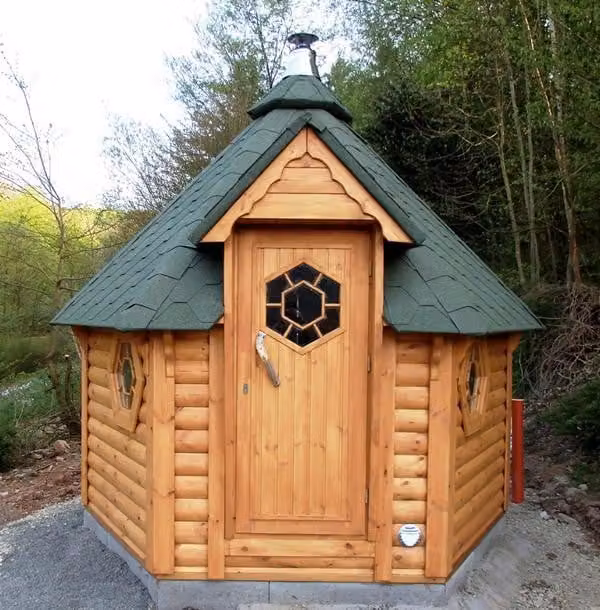 Saunahütte Sauna Saunahaus Outdoor-Sauna Holzsauna Gartensauna
