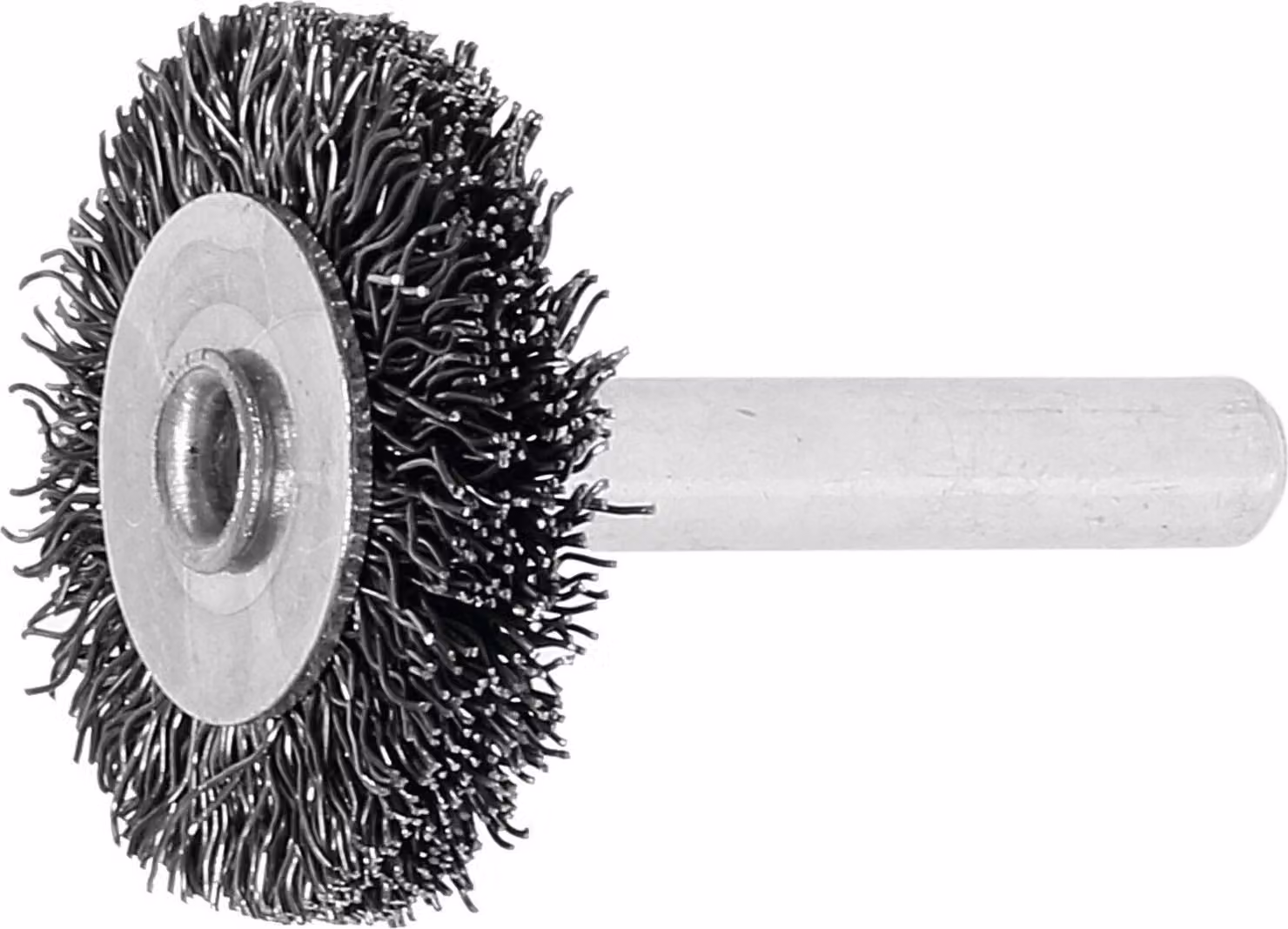 Lessmann Spazzola circolare con gambo Filo d'acciaio 0,30 mm, ⌀ spazzola x larghezza setole: 30X6 mm