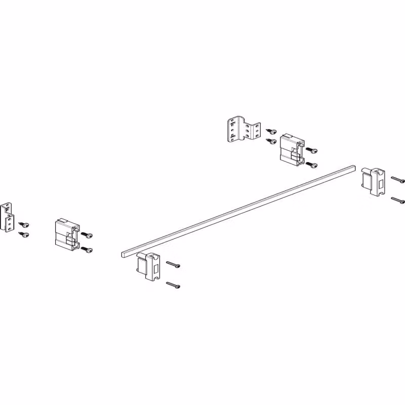Modulo sbarra collettrice ABN a incasso 2FB/1RE N/PE con CU 12x5 mm, unipolare, da inserire nel profilo MXSC21211