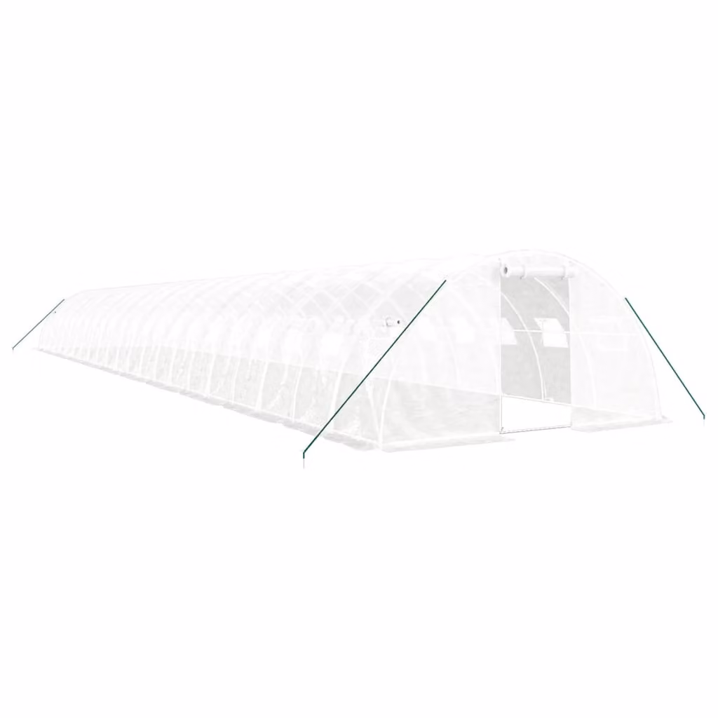 Serra con Telaio in Acciaio Bianco 88 m² 22x4x2 m