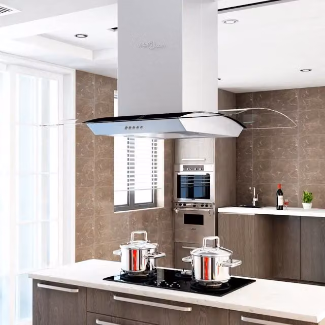 Cappa a Isola 90 cm Acciaio Inossidabile 756 m³/h LED 50665