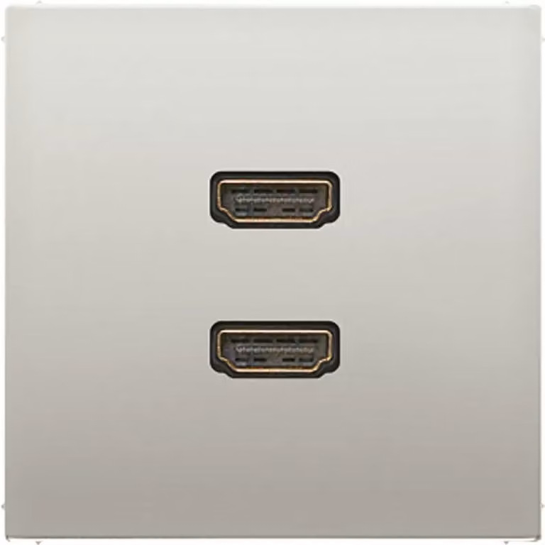 Jung MAES1133 2 x HDMI in acciaio inossidabile