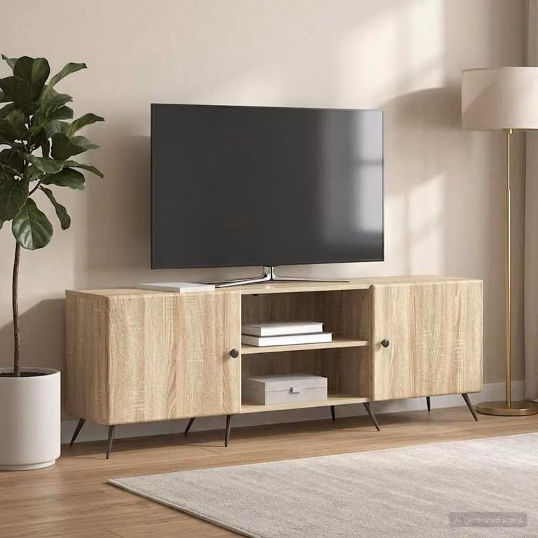 Mobile TV vidaXL in stile vintage, colore marrone, L 150 x P 31 x H 50 cm