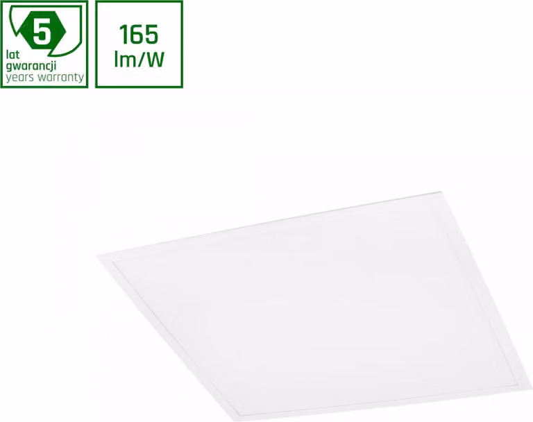 Pannello LED Spectrum Algine, 26W, quadrato, 60x60cm, bianco, 4300 lumen, angolo di illuminazione 120°, grado di protezione IP20, luce bianca neutra, 4000K