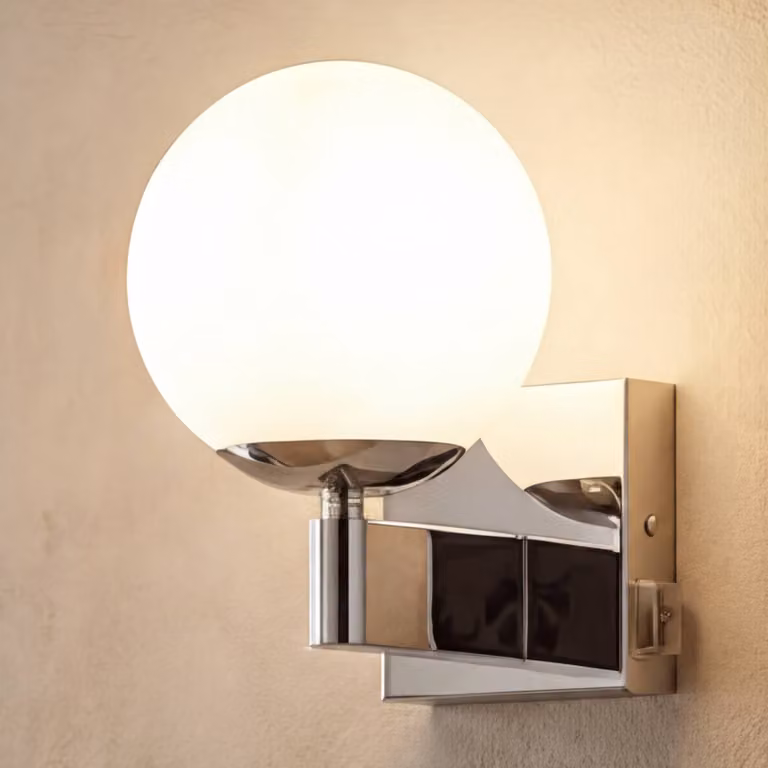 Trio Lighting Applique da parete Kula, Cromo / Argento, Bagno, Metallo, Applique
