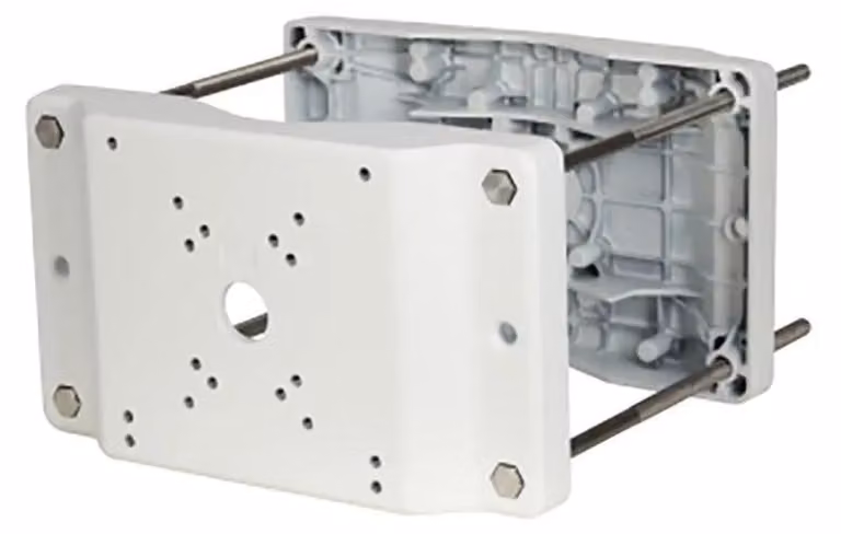 Dahua Technology Staffa per montaggio su palo per impieghi gravosi, per interni, bianco, Dahua, alluminio, acciaio inox, 30 kg, 359 mm