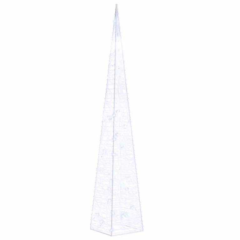 Cono di Luce LED Decorativo Acrilico Blu 60 cm