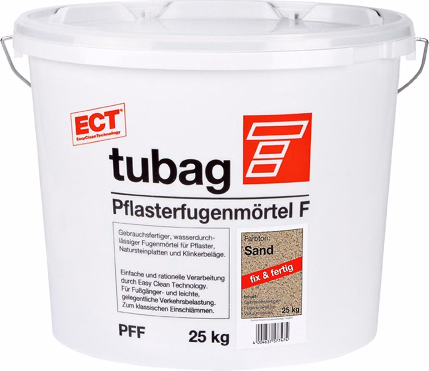 tubag Pflasterfugenmörtel PFF Sand 25kg Eimer