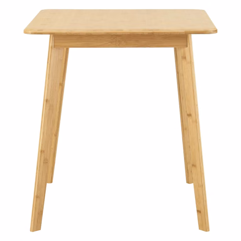 In And OutdoorMatch Tavolo da pranzo Chaim - Bambù - 70x70x75 cm - Colori del legno - Design moderno