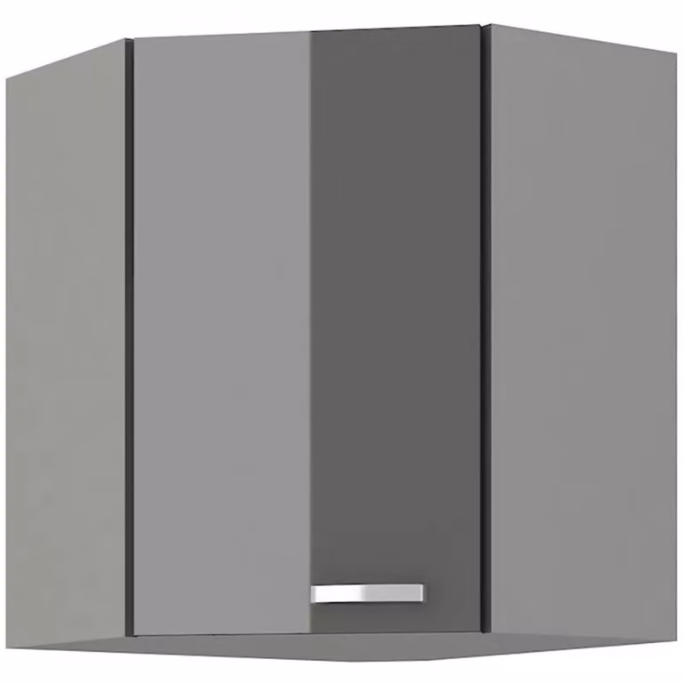 Mobiletto angolare ULLERIKE - 60x60 cm, grigio