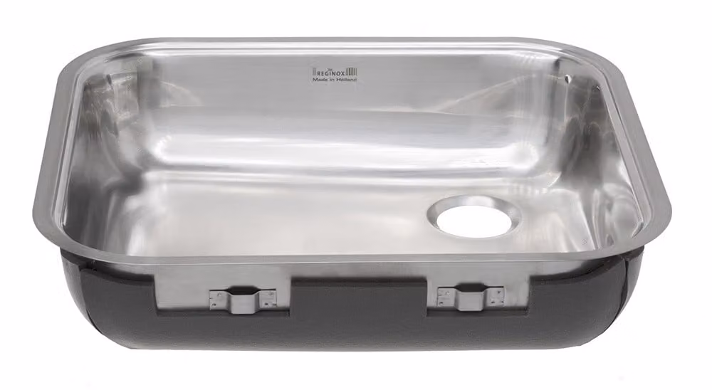 Lavello REGINOX in acciaio inox L18 4035 SK profondo 100 mm (L) SENZA SOVRAPPORRE / Pulizia e manutenzione