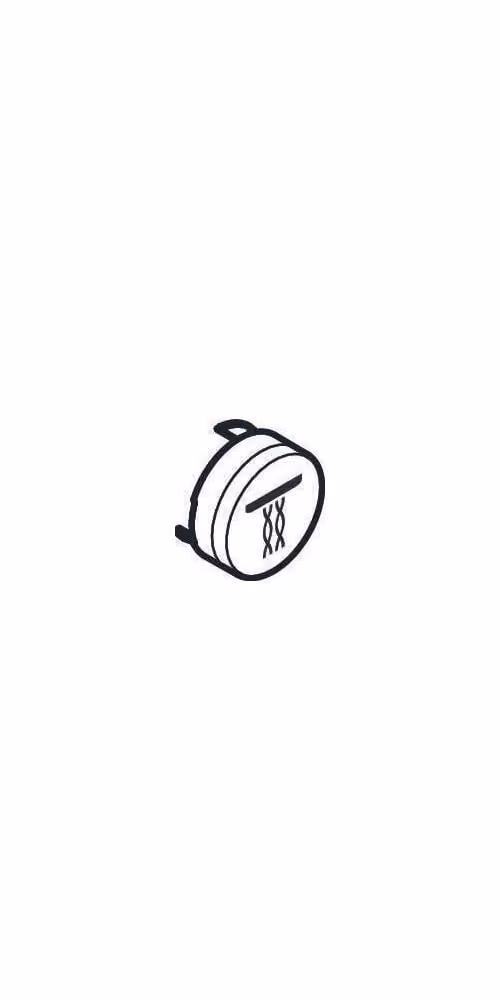 hansgrohe pulsante simbolo Whirl bianco