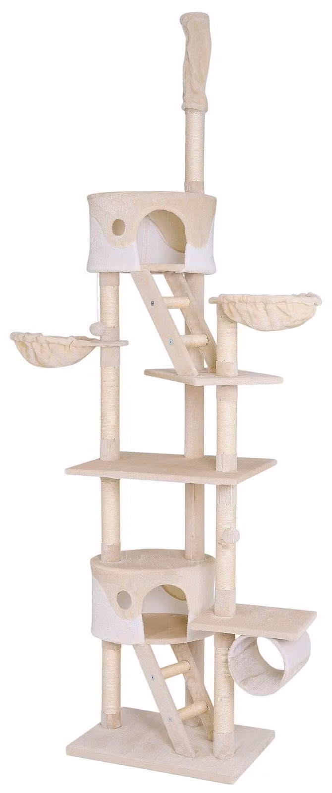 Albero per gatti XXL, con sisal e peluche, altezza 230-250 cm