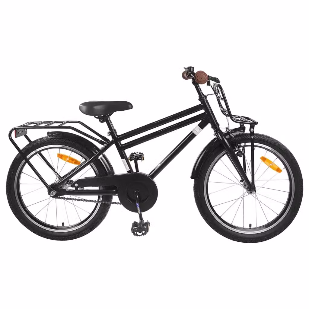 Bicicletta per bambini da 20 pollici in metallo e gomma, colore nero – 2