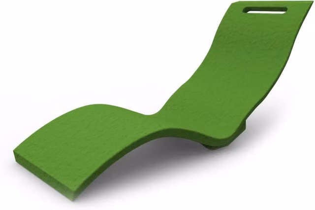 Lettino Chaise Longue da Esterno Giardino Seduta a Terra Arkema Serendipity Verde Chiaro