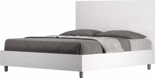 Letto Matrimoniale 160x190 cm Senza Rete New Egos Frassino Bianco
