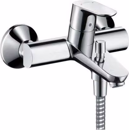 Hansgrohe Focus Miscelatore Monocomando per Vasca a Parete con Deviatore e Bocca Girevole, Cromo