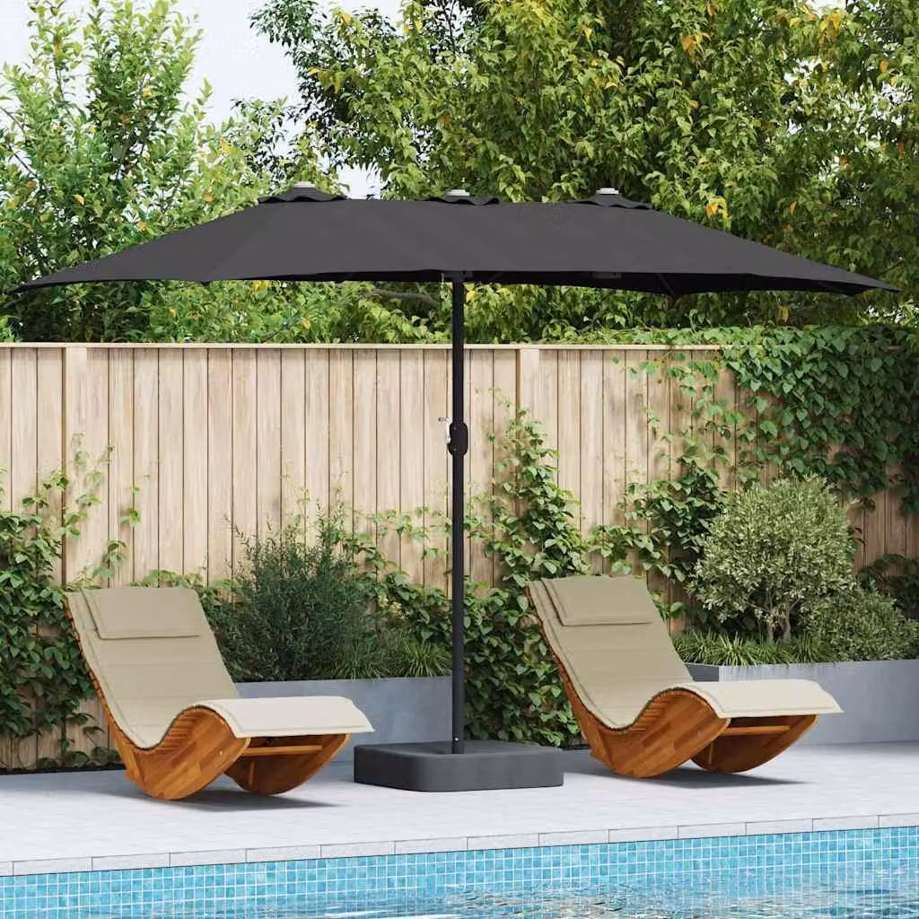 Maison Exclusive - Ombrellone da giardino, dimensioni 385 x 209 x 244 cm, realizzato in poliestere e acciaio