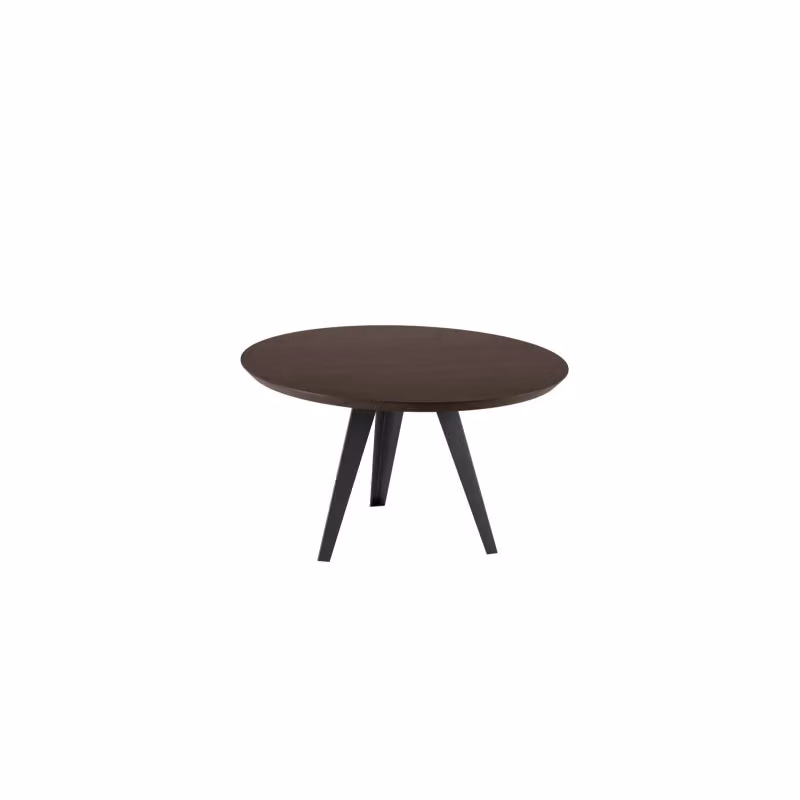 Tavolo fisso rotondo Henry Stones in legno color rovere, Diametro: 130 cm, Altezza: 76 cm – 2