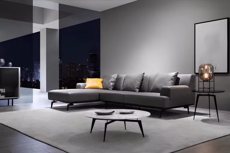 Design Wohnlandschaft Polster Ecksofa Couch Sofa Garnitur Leder Couchen Eck