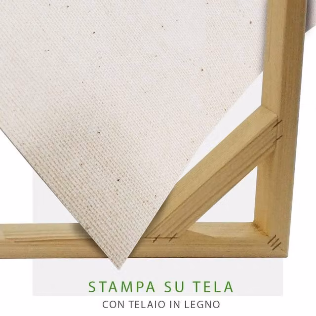 Quadro Canvas Contemporaneo Aku Aku di Signorbit, Stile Astratto e Grafico su Telaio in Legno, L: 100 cm, H: 140 cm